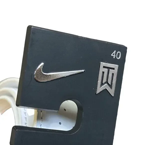 NEW Nike TW Mesh G-Flex White Golf Belt Men's Size 40 - Picture 2 of 9